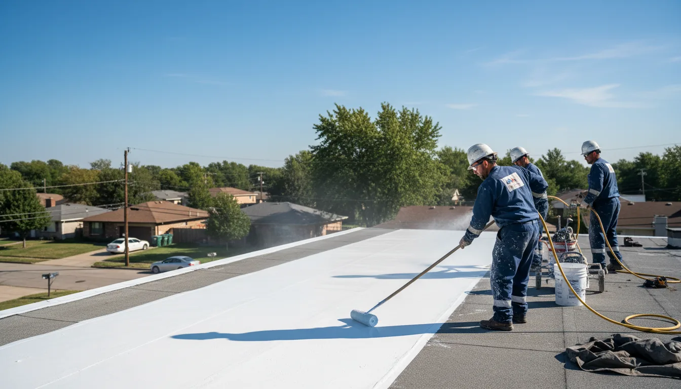 Commercial roof coating in Fulton, IN near me
